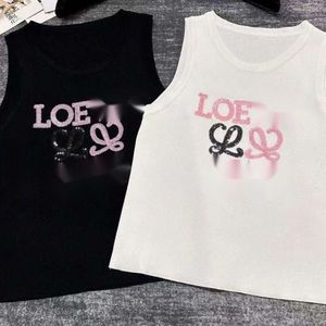 Loewve Tank Top Designer Vest Luxury Fashion Sleeweless Womens Tanks Camis Summer Short Bottom Slim Fit Cientile New Letter Knit Ropamujer Föregående