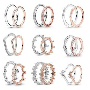 Anel de designer Popular 925 Sterling Silver Plated Anings