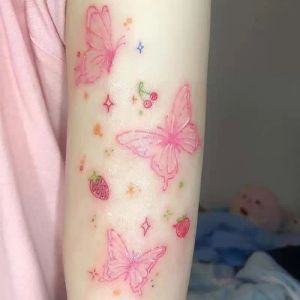 Татуировка бабочка временные татуировки