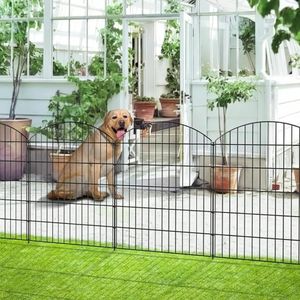 Cerca de jardim Decorativa metal ao ar livre sem escavação de cães de cães esgrima de bordas suprimentos 240411