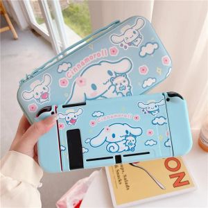 Case Cartoon Cinnamoroll Case for Nintendo Switch/OLED Akcesoria do gry NS kontroler Joycon Antifall Ochronne okładki