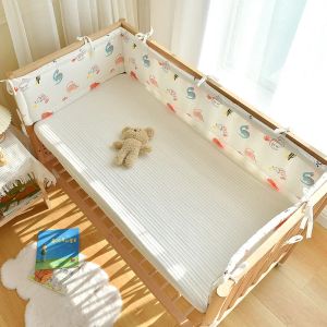 Set di cartone animato culitta per bambini in cotone intorno alla protezione di lettino per cuscino arredamento per biancheria da letto per letti per culla