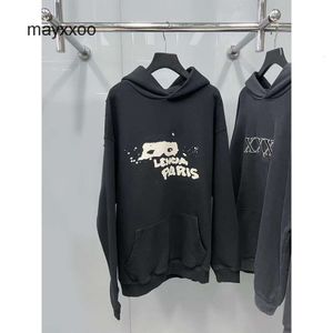 Hoodies Family Mens Fashion Designer Autumn/winter 2024 Home Version Paris Brand Balencigs Hand-painted Graffiti Couple Same Hoodie O3EU