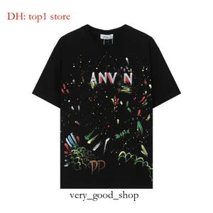 メンズTシャツメンTシャツファッショングラフィティスプラッシュインクプリント短袖Tシャツ夏洗浄