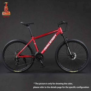 Велосипедные велосипеды Raleigh-Mountain Bike Aluminum сплавов рамки внедорожного велосипедного дискового тормозного тормоза велосипеды 24 26 27,5 Y240423