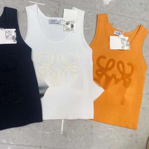 Loewve Tank Top Designer kamizelki luksusowe mody bez rękawów czołgi damskie kamizelki kamizer