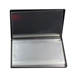 Álbum BankNotes Album Leather Transparent Paper Book Storage Collecting Books