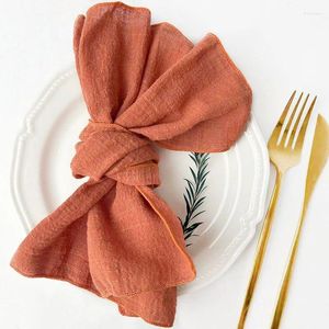 Table Napkin Dinner Cloth Napkins 30Pcs Gauze Natural Soft Cotton Washable Great For Weddings Decorative Partie
