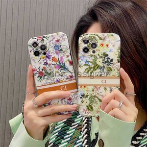Телефон роскошный дизайнер для iPhone 15 14 Pro Max 13 12 11 Sets Max Fashion Shock -Resection Casual Style Различные цветы K76363K