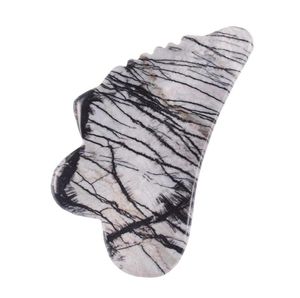 Sawtooth Gua Sha Tool Natural Picasso Jasper Care Massager Stone Jade Quartz Spa Scraping Healing Beauty Health Body Tool X047854423