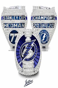 Hedman 2021 Tampa Bay Lightnin G Cup Ship Ship Ship с деревянной ячейкой Souvenir Souvenir Men Fan Gift3006959