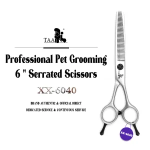 Scissors TAA Scissors Dog Grooming Shears Professional Pet Scissors Serrated Scissors UltraLight Hair Cut for Dog Groomer Tool XX6040
