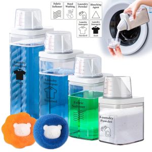 Dispensers Laundry Detergent Container Laundry Room Fabric Softener Dispenser Largecapacity Laundry Powder Storage Container