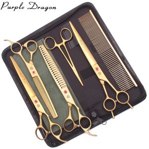 Sax Purple Dragon Dog Grooming Scissors 8 