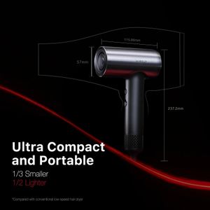 SOOCAS P1 High-speed Hair Dryer 390g Ultra Compact and Portable NTC Smart Temperature Control 1000W Hair Care Hairdryer 240411