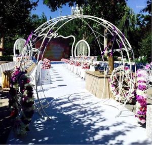 Decorazione per feste in ferro battuto di zucca per auto da sposa creatura per matrimoni Princess Horse Xiting