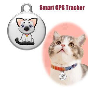 Trackers GPS Mini Pet Locator Smart Tracking Device Location Tracker Collar Pet Antilost Device Find My Pet for Dog Cat Collar Tracker