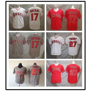 Jerseys Los Angeles Angels 남자 자수 팬 에디션 엘리트 야구 저지