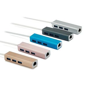 Hub USB HUB3.0 Ultra Slim Hub Ultra Slim per MacBook, Mac Pro/Mini, IMAC, Surface Pro, XPS, Notebook PC, USBC Hub