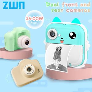 Дети 1080p HD Digital Camera Toys Instant Print for Kids Thermal Print Camera Camera Instant Print PO с картой памяти 32 г 240422