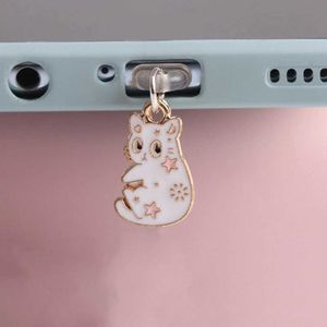 Mobiltelefon Anti-dammtillgångar Dust Plug Charm Kawaii Cat Anti Dust Cap Charge Port Plug Plug-hänge för iPhone Type C Laddning Telefonskydd Stoppare Tillbehör Y240423