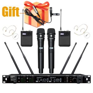 Tripods Leicozic 900/600/500MHz AD4D Wireless Microphone Professional KSM8 Handheld Headset Mic Dual Channel Microfono Microfone Micro