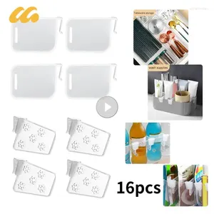 Kitchen Storage 1/4/8/16pcs Refrigerator Partition Board Retractable Plastic Divider Splint Bottle Can Shelf Organizer