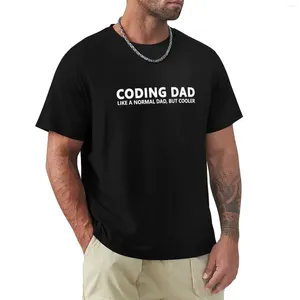 Polos de polos masculinos codificando pai como uma camiseta normal, mas cooler camisetas camisetas de secagem rápida de secagem rápida de secagem rápida