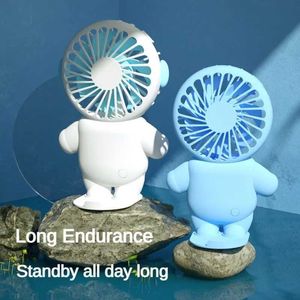 Other Appliances New high-power USB portable mini student fan handheld silent animal shaped small fan Internet famous desktop pocket electric fan J240423