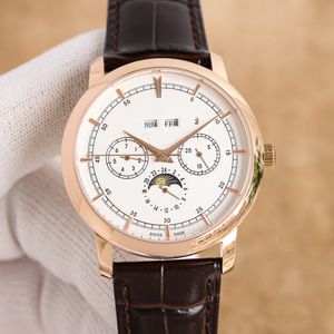 AAAAA -Designer Herren Uhr Lederband Großes Zifferblatt 40 -mm -Luxus Uhr MEN Automatische mechanische Uhr Massivschnalle Gold Uhren und Frauen Uhren mit Box 211