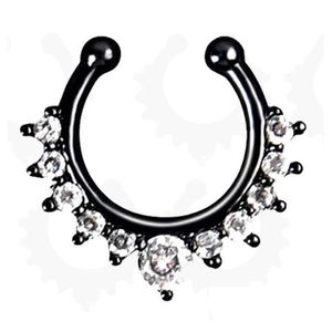 Ringos narizes pregos anéis de nariz pinos anel em forma de C Jóias de jóias de serrais não perfuradas para mulheres Drop Bet Drop Brop Brote B DHSDB