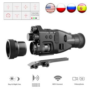 Scopes Heker 940NM Kızılötesi Gece Görme Kapsamı CY789 24X30 Dijital Gece Görüşü Monoküler 1080p HD Avcılık Gece Görme Kaydedici