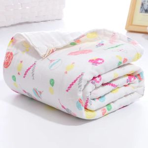 sets Thickened Soft Cotton Baby Blanket Cartoon Printed Newborn Stroller Cover Boys Girls Sofa Bedding Blanket Children Wrap Quilt