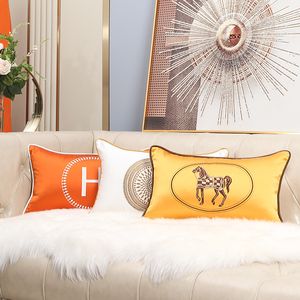 Passagem de seda de amoreira para cabelos e pele, moderno decorativo lombar macio travesseiro de almofada de almofada para sofá de sofá -cama para sofá, carro