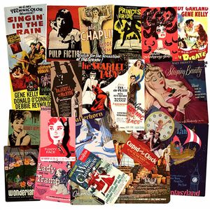 46pcs Retro Magazine Poster Capa beleza Decalque à prova d'água Adesivo para DIY Decoração de laptop para laptop de bagagem de guitarra de guitarra