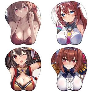 マウスパッドリストレストUmamusume Pretty Derby 3DリストバンドマウスパッドTokai Teiou Gold Ship Scarlet 3D Silicone MousePad Anime 3D Wrist Rest Mouse Mat Y240423