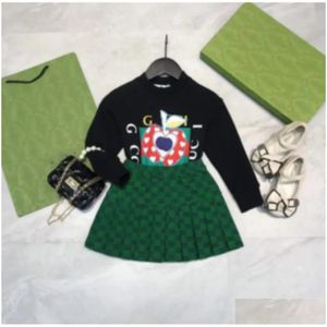 Roupas Define as crianças de verão e a marca British Tops Warm Brand Autumn and Winter Childrens Boys Tesouros Girls Cotton Two Piece Luxury D Otcmd