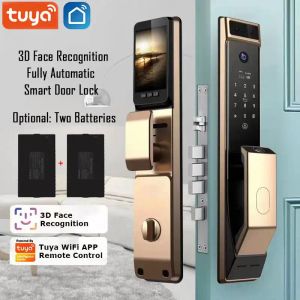 Cameras Wifi Usmart Go App Automatic 3D Face Recognition Security Intelligent Biometric Fingerprint Smart Lock With Camera