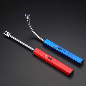 USB Chargeable Lighter Hose Electric Arc Lighter Windproof For Kitchen Cooking BBQ