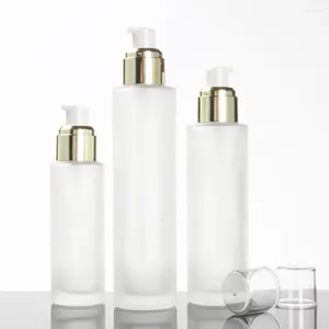 Förvaringsflaskor 50 st/parti 100cc hudvård grädde glas lotion flaskan tom 100 ml fin dimspray