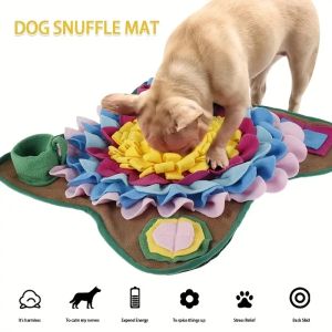 給餌犬スナッフルマットペットリークフードアンチ窒息マットキャットドッグトレーニングブランケットノーズワークおもちゃペット摂食インテリジェンスマットを遅くする