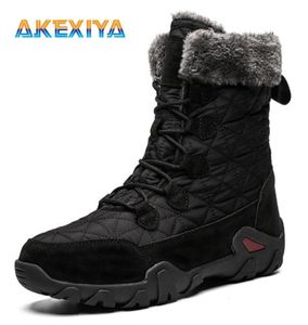 Boots Winter Men Shoes Warm Snow Quality Leather Outdoor Nonslip Male Sneakers Brand Hiking1513957