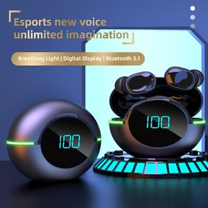 Y80 Bluetooth Kulaklık TWS Kablosuz Spor Çalışan Su Geçirmez Gürültü Azaltma Oyun ESPORLARI Mobil Dijital Ekran