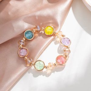 Strands Makersland Popcorn Bead Sweet Bracelet For Women Kids Cute Friendship Pendant Bracelets Kids Girls Charm Wish Bracelet Wholesale