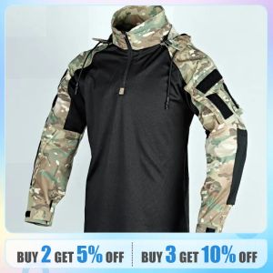 Calzature Multicolour Military Combat Tshirt US Army CP Camuflage Men Shirt tattico Airsoft Paintball Camping Caccia