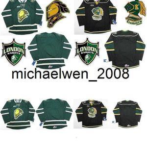 Kob Weng Vintage Rare Mens Womens Kids настраивает OHL London Jersey Hockey Cheap Leakeys Cut Custom Emogle nome nom нет.Лучшее качество