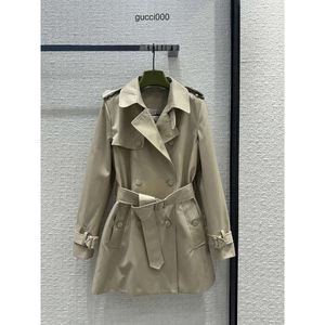 Milan Runway Womens Jackets 2024 New Spring Lapel Neck Long Sleeve Outerwear Brand Same Style Coats Designer Tops 0229-6
