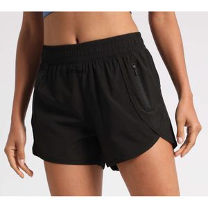 Lulumon Shorts 2024 New Breseable Mesh Anti Walk Yoga Outdoor Reisureランニングスポーツショーツレディースフィットネスホットパンツ