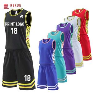 Fans Tops Tees 2024 Big Size Basketball Clothes Jersey Personalize Your Team Name Number Men Adult Youth Sports Sleeveless Jersey Baggy Y240423