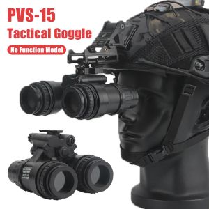 Parçalar Taktik PVS15 Gece Görme Gözlüğü İşlev Yok Modeli Kask Askeri Goggle Kukla Model Taktik Kask Aksesuarları Montaj